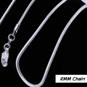 2mm Snake Chain  925 Filled Silver