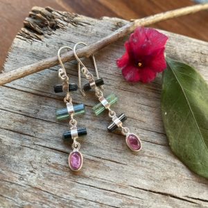 Multi Tourmaline Earrings