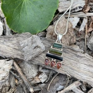 Multi Tourmalines Pendant
