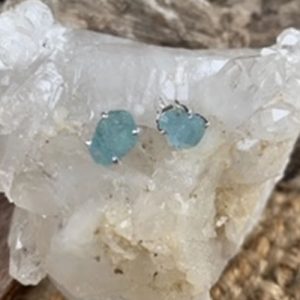 Aquamarine Studs