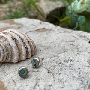 Abalone circle studs