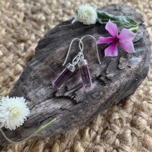 Kunzite terminators earrings