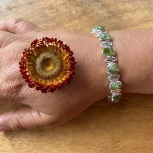 Laetitia the Goddess of Joy Peridot Bracelet