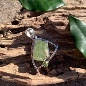Green Kyanite Abstract Pendant