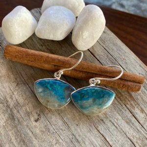 Lighting Azurite Earrings