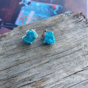 Raw Turquoise Studs