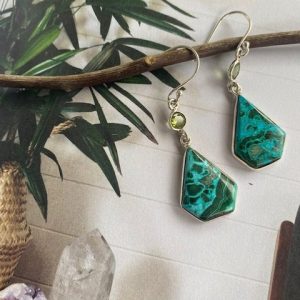 Malachite in Chrysocolla