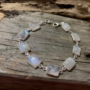 Rectangular Moonstone Bracelet